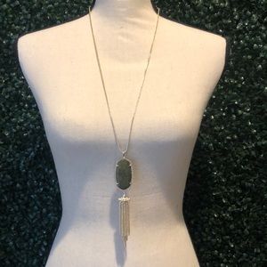 Auth. Kendra Scott Rayne, Olive Epidote Stone